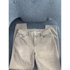 White House Black Market Skinny Jeans Womens Size 6S Gray‎ Stretch Denim Casual